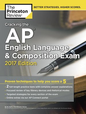 cover image of Cracking the AP English Language & Composition Exam, 2017 Edition